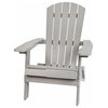 Flash Furniture Charlestown Gray Folding Adirondack Chair Jj-C14505-Gy-Gg
