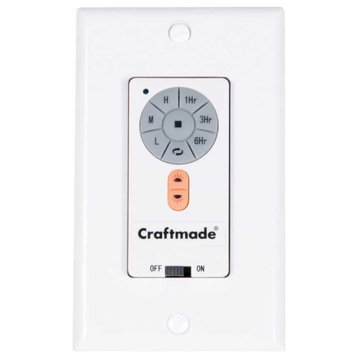 Craftmade ICS2-WALL Fan and Light Wall Control for Craftmade - White