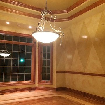 Dining Room with Faux Painting