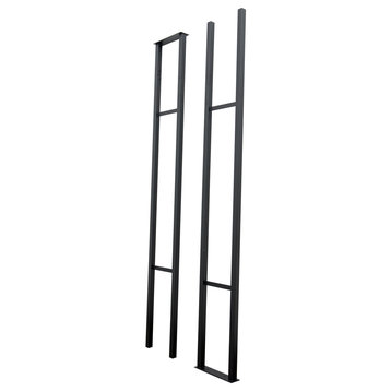 W Series Magnum Frame 10' - Floating Wine Rack Frame for up to 72 bottles, Matte