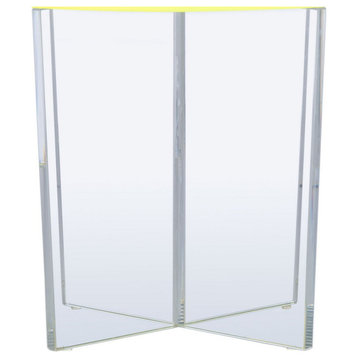 Ally Acrylic Accent Table Neon Yellow