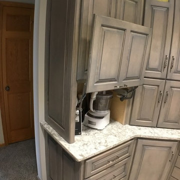 Traditional Gray Stained Maple Kitchen Renovation