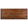 Dining Table Farmhouse Solid Wood Rustic Pecan Distressed Rectangle