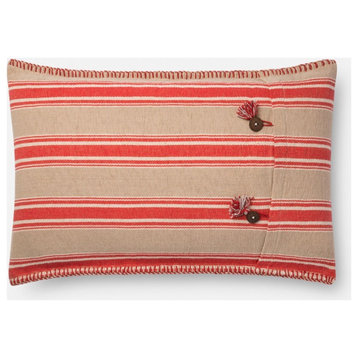 Loloi Accent Pillow With Red And Natural Finish PSETP0718RENAPI15