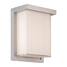Modern Forms Ledge 1-Light Outdoor Wall Light, Brushed Aluminum