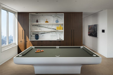 Inspiration for a contemporary family room remodel in Toronto