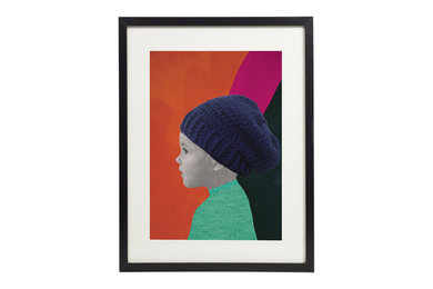 The Beanie -  Personalized Portrait Print