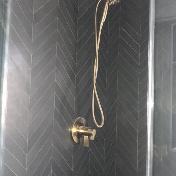 Blacked Out Shower Remodel