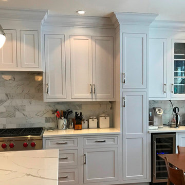L-Shaped Traditional Kitchen Remodel - Millburn, NJ