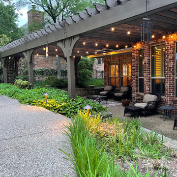 Backyard Pergola Bistro Lights