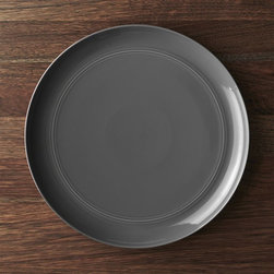Crate&Barrel - Hue Dark Grey Platter - Serving Dishes And Platters