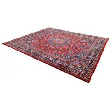 Oriental Rug Mashad 11'5"x9'9" Hand Knotted Carpet