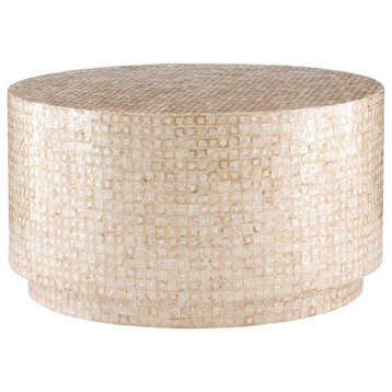 Riverbay Furniture Mosaic Coffee Table in Gold
