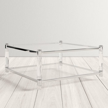 Modern Coffee Tables with Lucite Acrylic Legs
