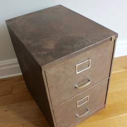 Blake Reused Vintage Industrial 1960s Stripped & Distressed Steel Cabinet - Filing Cabinets