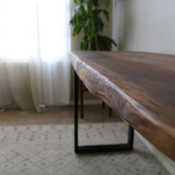 Live Edge Waterfall Desk - Desks And Hutches