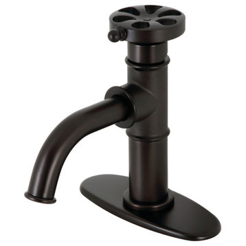 Belknap Single-Handle Bathroom Faucet With Push Pop-Up, Oil Rubbed Bronze
