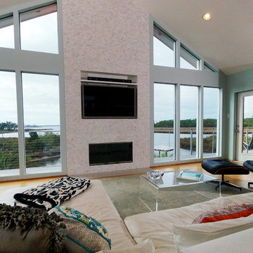 Hurricane-Resistant Home on Pilings (Stilt House) - Living Room