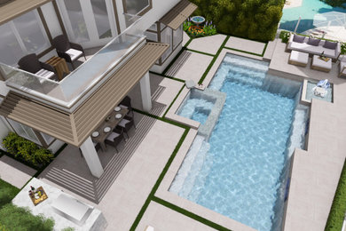 Garrett - Contemporary Yard Remodel - Laguna Niguel, CA.