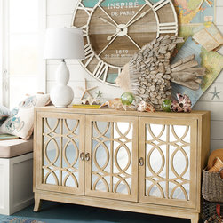 Mirella Mirrored 54" TV Stand - Entertainment Centers And Tv Stands