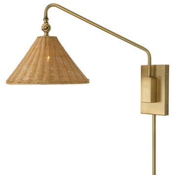 Uttermost Phuvinh 1 Light Rattan Shade Sconce