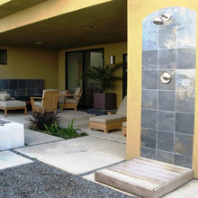 outdoor pool shower