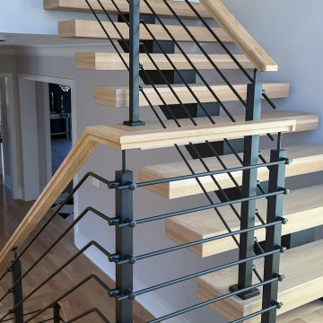 Project #147 | Modern Staircase with Seattle Style Stringer