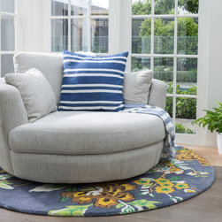 Snuggle&reg; Swivel Chair - Fabric - Living Room Furniture