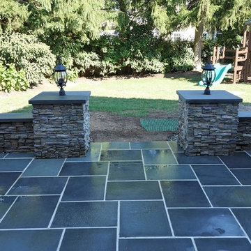 Outdoor Living Space - Bluestone, Patio, Outdoor Kitchen, Fire Place, Bar