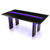 Furniture of America Jalen Contemporary Wood LED Dining Table in Black