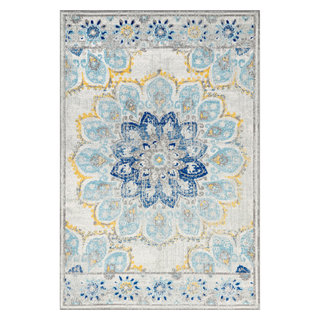 Withered Bloom In Bouquet Area Rug, 9'x12' - Contemporary - Area Rugs ...