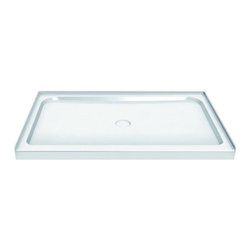 Maax 42" x 36" x 3" Rectangular Single Threshold Center Drain Acrylic Shower Bas - Bath Products
