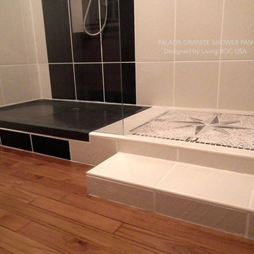 LIVING'ROC UK - OUR CLIENTS' INSTALLATIONS STONE GRANITE SHOWER TRAYS BASES