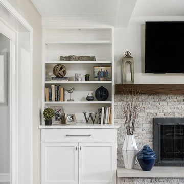 Transitional Kitchen and First Floor Flock Remodel - Naperville