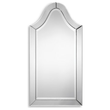 40" Traditional Frameless Arch Mirror