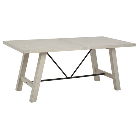 INK+IVY Sonoma Dining Table, Reclaimed White