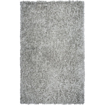 Rizzy Home Urban Dazzle UR341A Light Gray Solid Area Rug, Rectangular 5'x7'6"