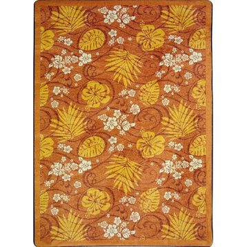 Joy Carpets Kaleidoscope, Whimsical Area Rug, Trade Winds, 10'9"X13'2", Coral