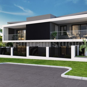 Dream House Exterior Rendering Ideas by Yantram architectural rendering studio