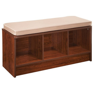 Contemporary Cubbie Bench Laminated Composite Woods 2