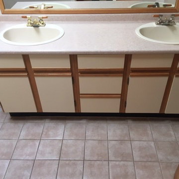 BATHROOM RENOVATIONS, BEFORE & AFTER PHOTOS.