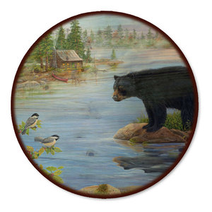 Lazy Susan Birchwood Bears 18 Diameter Rustic Pantry And Cabinet Organizers By Wgi Gallery