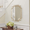 Minuette Decorative Framed Wall Mirror, Gold 18x24