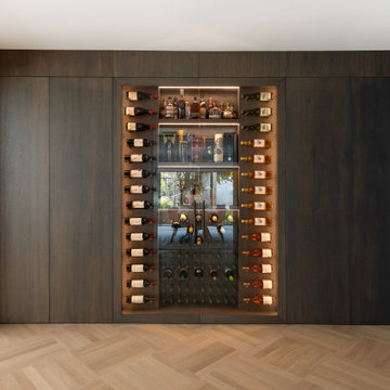 Bespoke wine cabinet and hallway storage