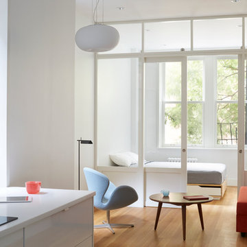 Greenwich Village Apartment Rift and Quartersawn White Oak Floors