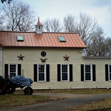 Metallic Copper Standing Seam Metal Roof and Cupola Installation in Wyckoff, NJ