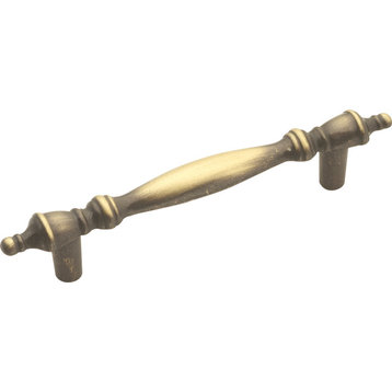 Belwith Hickory 3 In. Cavalier Antique Brass Cabinet Pull P128-AB Hardware