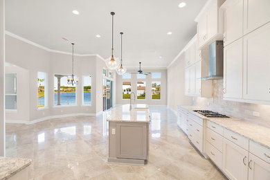 Example of a transitional kitchen design in Jacksonville