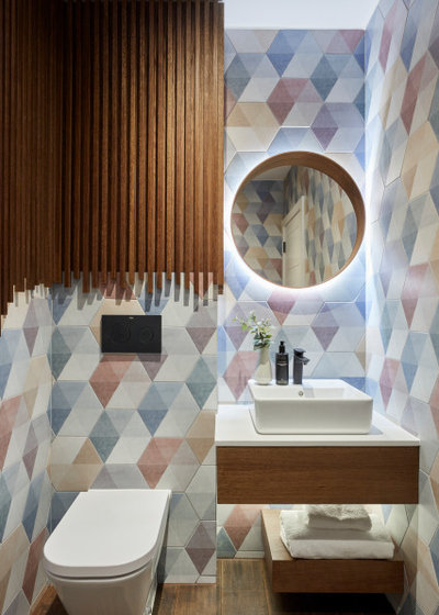 Contemporary Cloakroom by Burbeck Interiors ltd