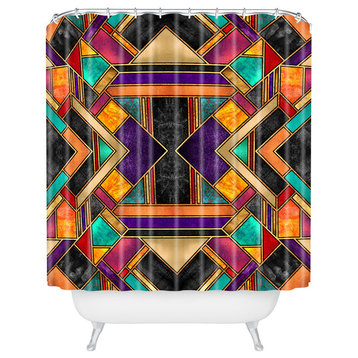 Elisabeth Fredriksson Colorful Art Deco Shower Curtain, Medium